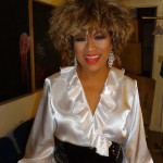 Luisa Marshall as Tina Turner backstage at the Coast Capital Playhouse 2012.