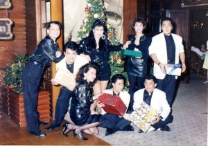 Luisa Marshall's Hall of Fame Band during their last 1988 Christmas show at Siete Pecados, Philippine Plaza Hotel.