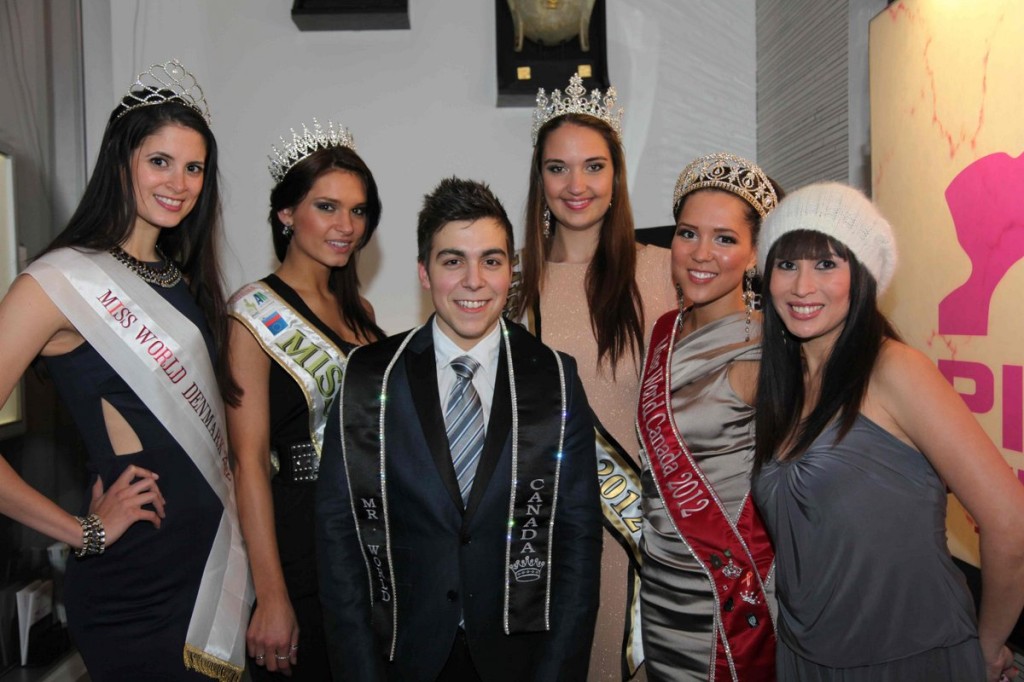 Simply the Best - The Luisa Marshall Show. Get Inspired Beauty with a Purpose - Miss World Canada Launch 2013. Star Bernardo with 2012 Miss World delegates & Mr. World Canada 2012 Frankie Cena.