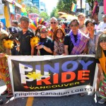 Pinoy Pride members with their banner. Get Inspired Filipino Pride - Pinoy Pride Vancouver 2013 - Simply the Best - The Luisa Marshall Show.