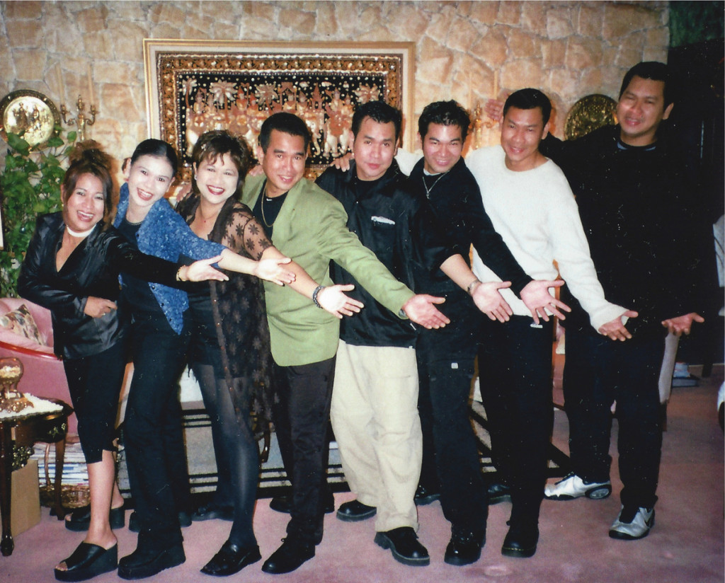 Luisa Marshall and her brothers and sisters in February 2000.