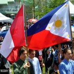 Philippine Independence Day in North Vancouver 2013. Filipino Flag.