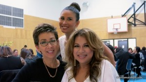 Simply the Best TV Host Luisa Marshall with friends Debbie & Winnie at the Filipino Community Center Dinner/Dance Fundraising Event 2013.