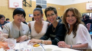 Simply the Best TV Host Luisa Marshall with friends Narima, Winnie & Debbie at the Filipino Community Center Dinner/Dance Fundraising Event 2013.