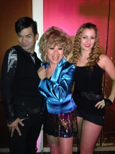 Celebrity Tributes for the Philippine Haiyan Victims. Tina Turner Tribute Artist Luisa Marshall with her dancers Leandro Mendez and Allison Riley