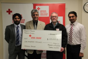 Sukhi Bath Motors at the Canadian Red Cross for Celebrity Tributes for Philippine Typhoon Haiyan Victims. $100,000.